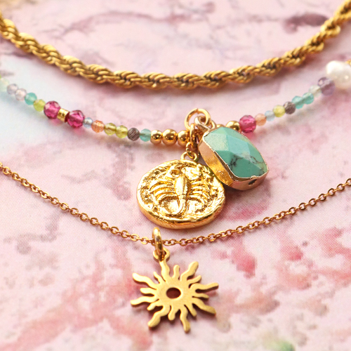 Stijlvolle kettingen maken met Cat&rsquo;s Eye facet geslepen kralen en bedeltjes 