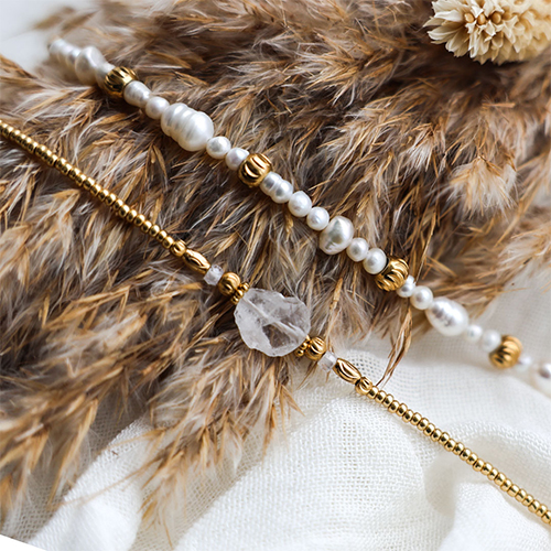 Armbanden inspiratie met stainless steel kralen