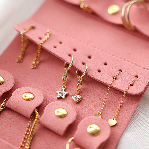 Handige compacte sieraad reisetui en reisdoosje