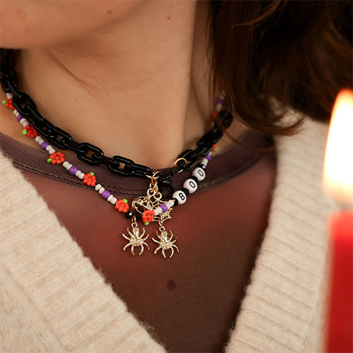 Mix & match je halloween sieraden met spooky details