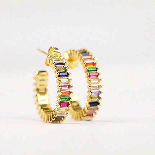 Prachtige zirconia rainbow sieraden style je zo: