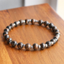Zo maak je stoere heren armbanden met glaskralen en hematite kralen:
