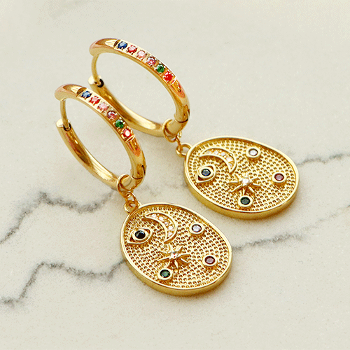 Personaliseer deze prachtige stainless steel creolen