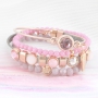 Mooie armband set in roze tinten
