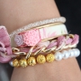 Trendy sieraden met bloemenprints