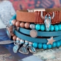 Be inspired: schitterende sieraden gemaakt met Koper blue patina DQ metaal en prachtige kralen!