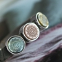Trendy armbandjes + ketting van Polaris Elements mandala cabochon!