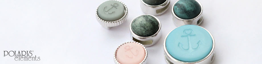 Cuoio setting / slider voor 15 mm leer en 20 mm cabochons