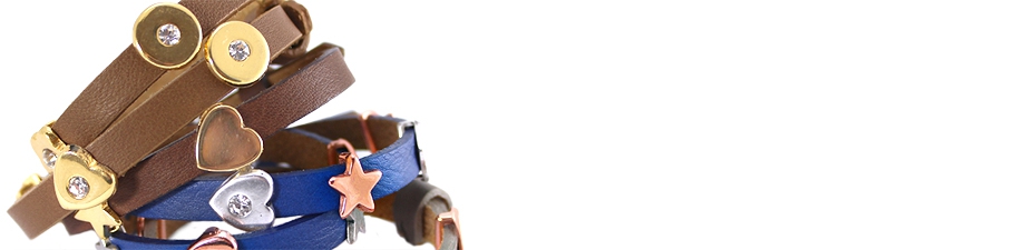 Cuoio DQ metalen schuiver voor leer 8 mm Cuoio DQ metalen schuiver voor leer 8 mm