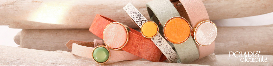 7 mm platte cabochon Polaris Elements 