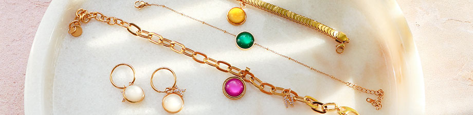 12 mm platte cabochon Polaris Elements