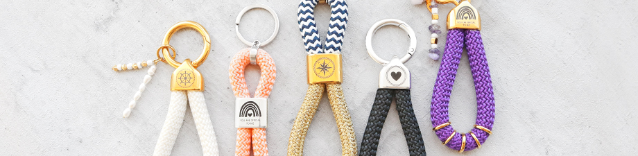 Mix & Match DQ sleutelhangers met maritiem koord