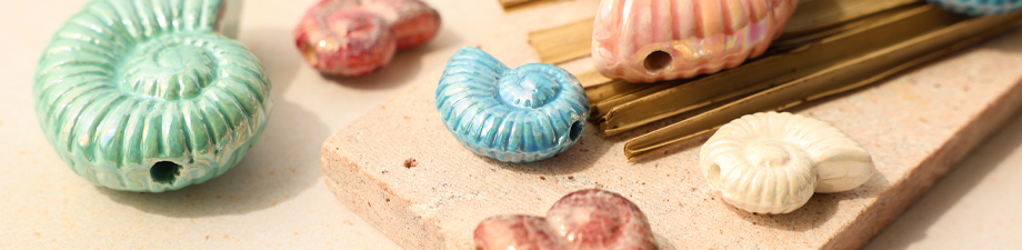 Just in: DQ Grieks keramiek schelp kralen