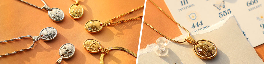 Just in! Unieke rvs bedels met angel numbers