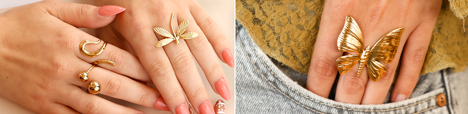 Nieuwe collectie roestvrij stalen ringen Nieuwe collectie roestvrij stalen ringen