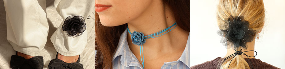 Nieuwe collectie bloem chokers Nieuwe collectie bloem chokers