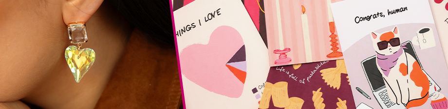 Oorbellen van crystal glass en BY31® sieradenkaartjes Oorbellen van crystal glass en BY31® sieradenkaartjes