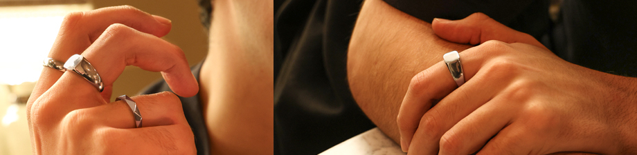 Nieuwe serie roestvrij stalen ringen voor mannen