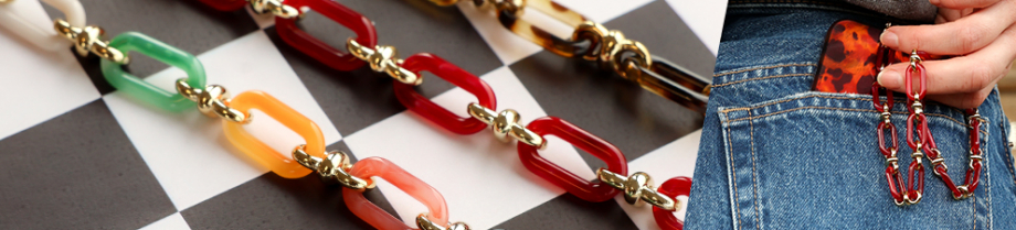 Nieuwe telefoonkoorden van acryl en onderdelen