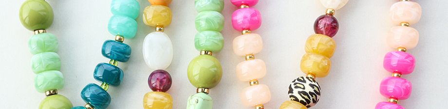 Nieuwe serie acryl kralen in disc vorm