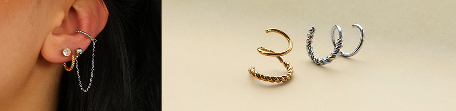 Nieuwe BY31&reg; spiraal oorbellen en earcuffs