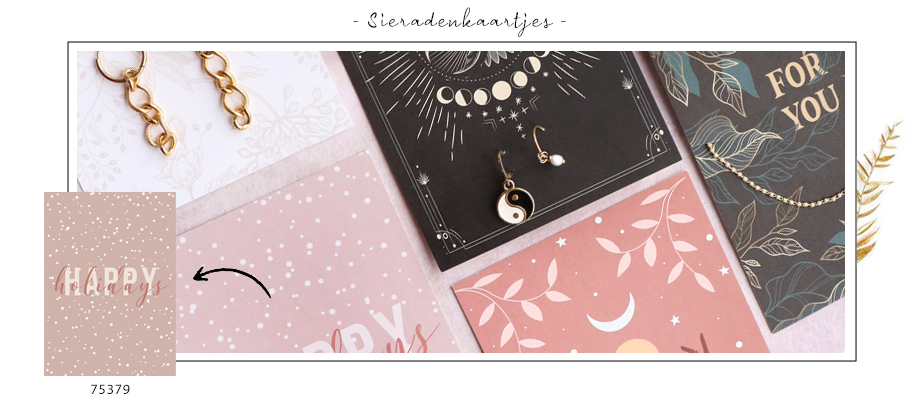 Sieraden kaartjes