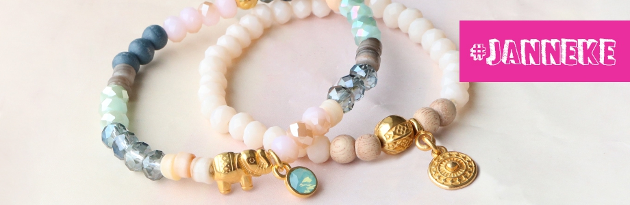 Zomerse glamour met top facet kralen