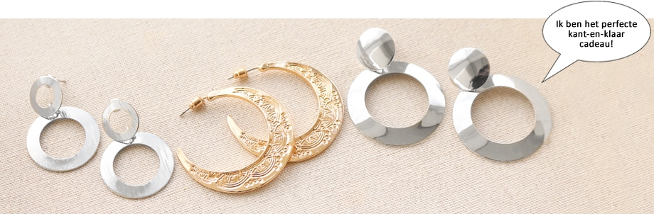 Trendy oorbellen